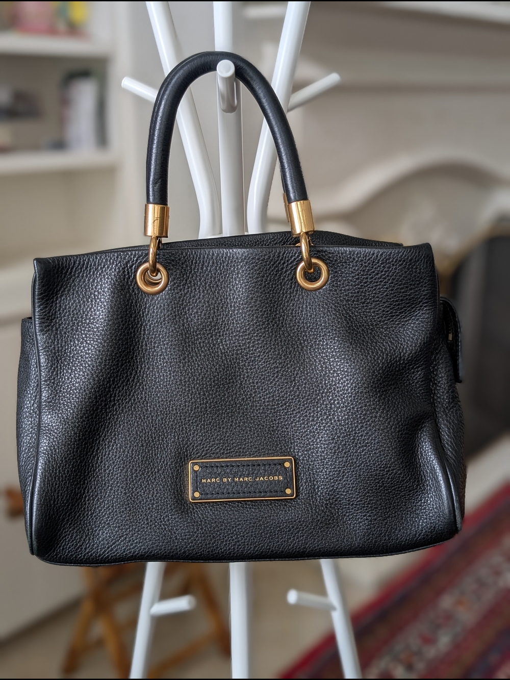 Marc by Marc Jacobs Black Leather Top-Handle Satchel